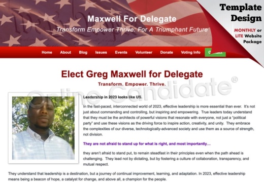 Greg Maxwell for Delegate