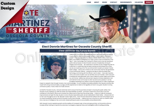 Donnie Martinez for Osceola Count Sheriff