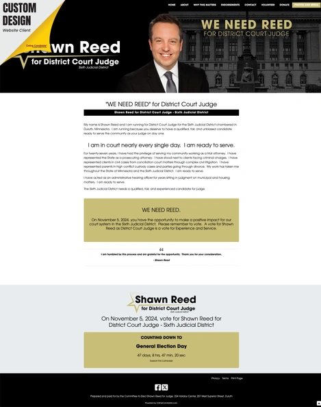 Shawn Reed for District Court Judge - Sixth Judicial District.webp