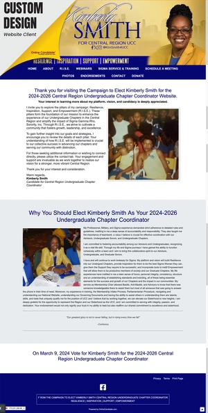 Kimberly Smith for the 2024-2026 Central Region Undergraduate Chapter Coordinator.webp