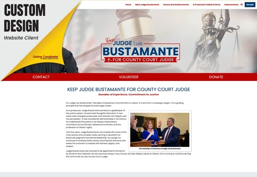 Judge Bustamante for County Court Judge