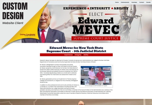 Edward Mevec for New York State Supreme Court - 9th Judicial District