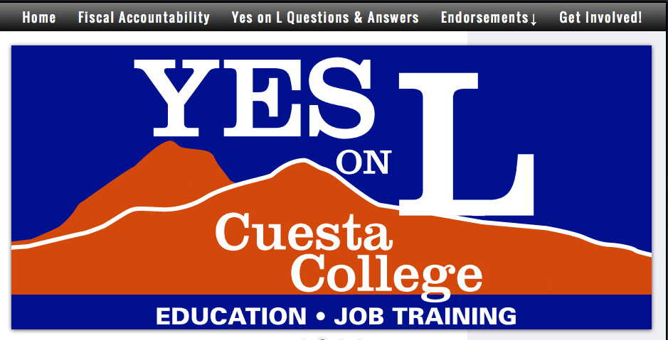 YES on L – Keep Cuesta Strong (10429 visits) YES on L – Keep Cuesta Strong