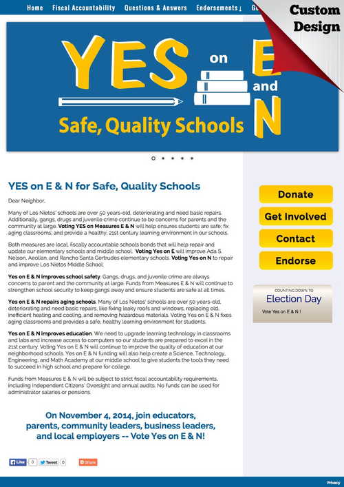 YES on Measures E & N (18982 visits) YES on Measures E & N