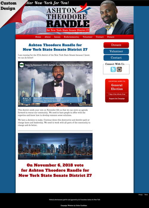 Ashton Theodore Randle for New York State Senate District 27