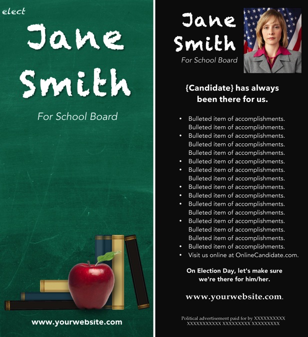 School Board Caign Flyer Template School Board Caign Print Templates Green Chalkboard Theme Online Candidate School Board Caign Flyer Template School Board Caign Print Templates Green Chalkboard Theme Online Candidate