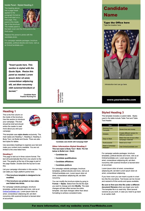political brochure templates