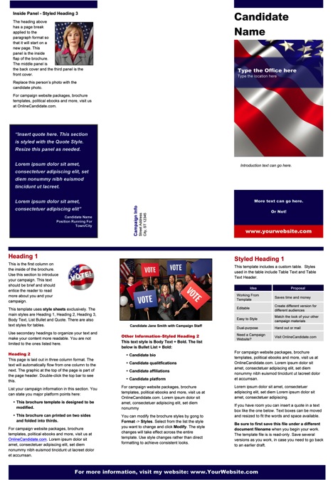 political brochure templates