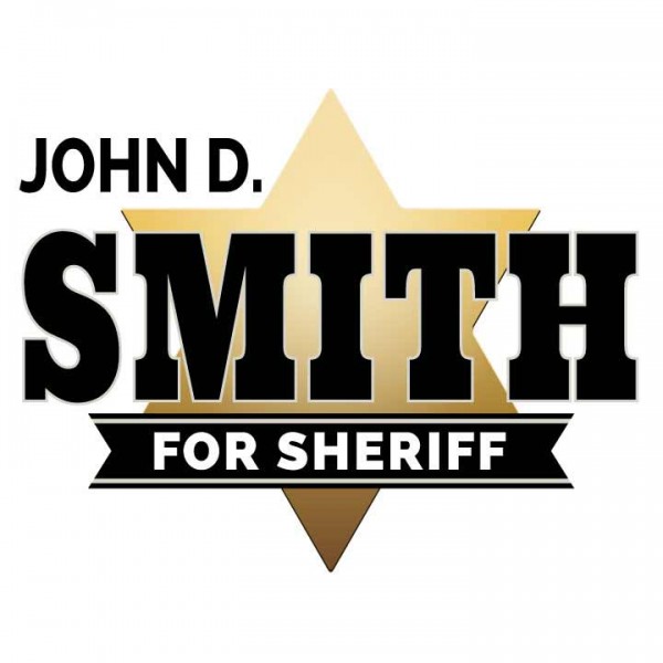 Sheriff Logo – Gold Star Theme
