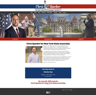 NY Assembly Candidate Website